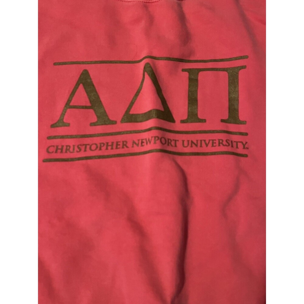 Alpha Delta Pi Comfort Colors Coral Sweatshirt XXL ADPI Christopher Newport Soft - Picture 2 of 10